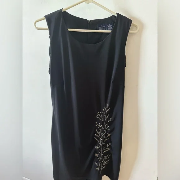 Urban Outfitters | Dresses | 9s Black Embroidered Dress Shift Dress |  Poshmark